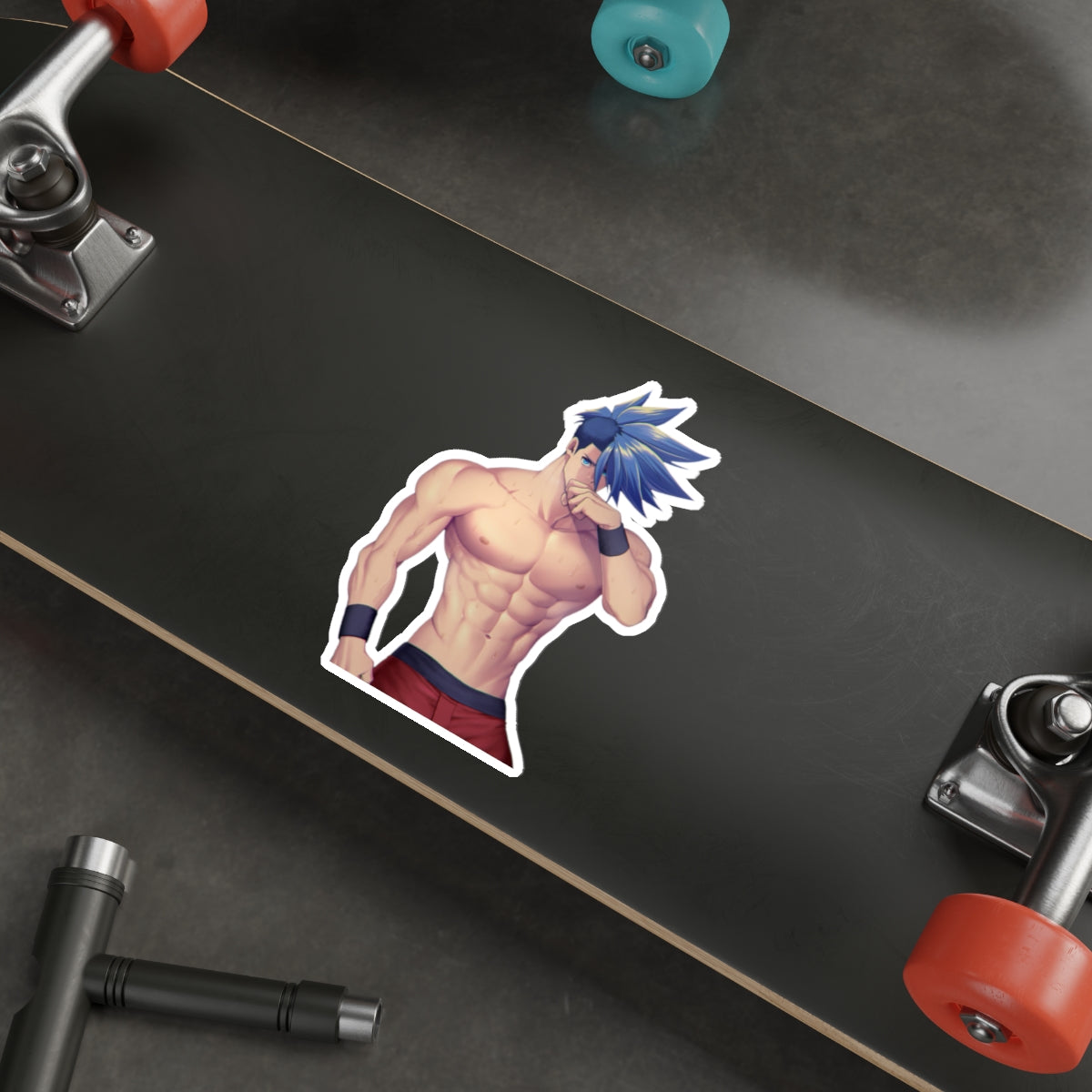 Autocollant imperméable Promare - Autocollant en vinyle Anime Galo Husbando - Autocollant pour pare-chocs de voiture - Autocollant pour ordinateur portable