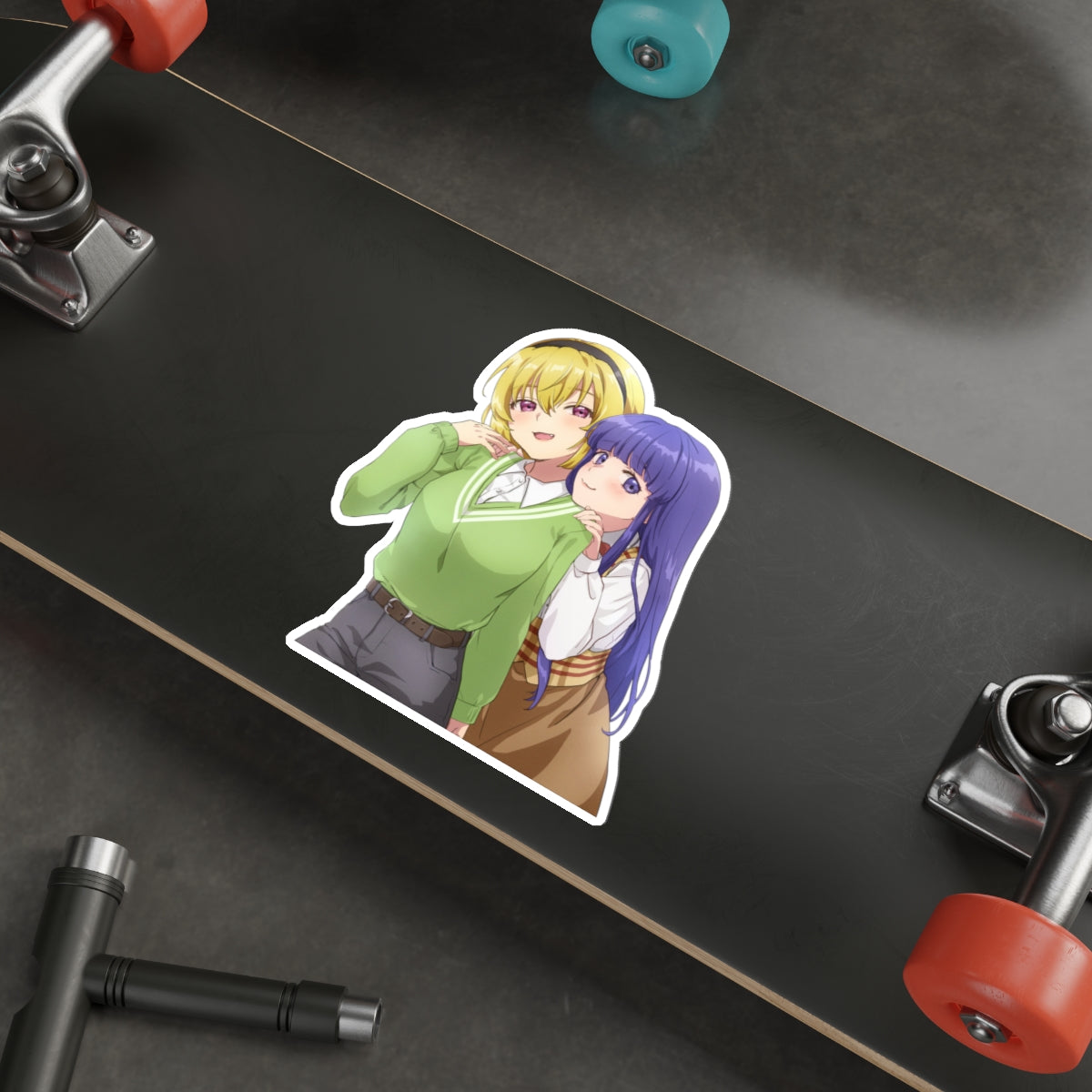 Higurashi When They Cry Waterproof Sticker - Rika and Satoko Premium Anime Vinyl Decal
