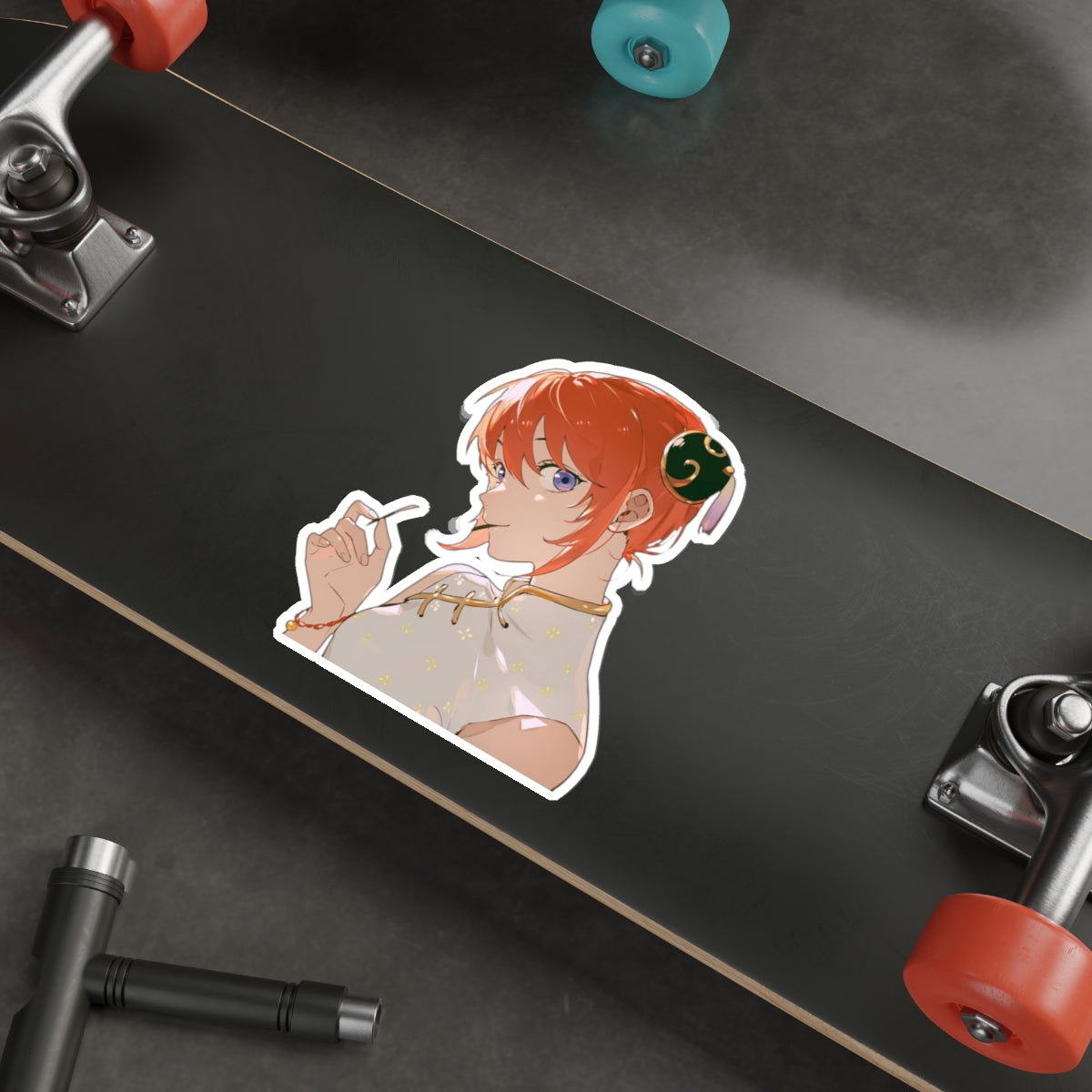 Gintama Kagura Waterproof Sticker - Anime Premium Vinyl Decal - Gin Tama Car Decal