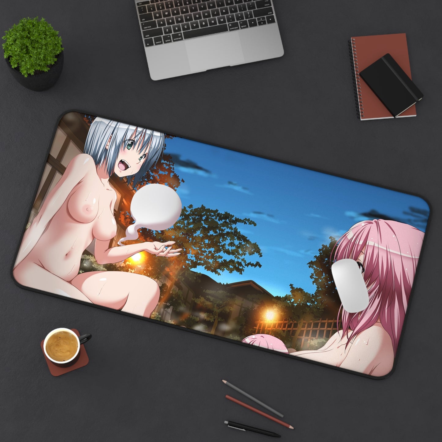Touhou Sexy Mousepad - Nude Onsen Desk Mat - Ecchi Playmat