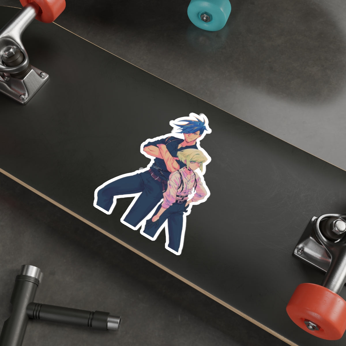 Promare Waterproof Sticker - Galo and Lio Anime Vinyl Decal - Car Bumper Sticker - Laptop Sticker