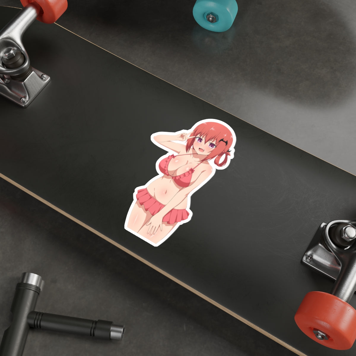 Autocollant imperméable Gabriel Dropout - Autocollant en vinyle de jeu Sexy Bikini Satania - Autocollant de voiture Anime Waifu - Autocollant pour ordinateur portable