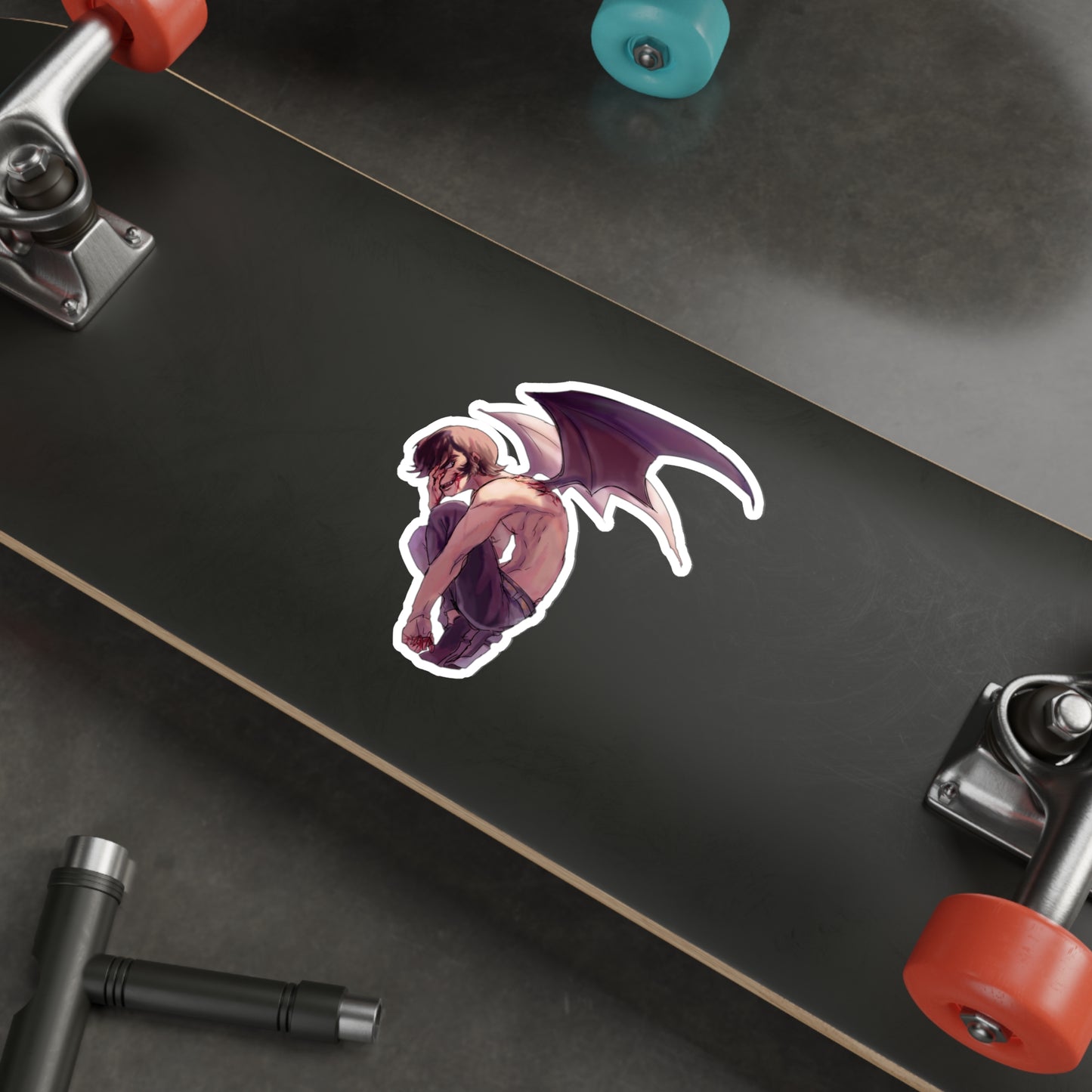 Autocollant imperméable Devilman Crybaby - Autocollant en vinyle de qualité supérieure du manga Akira Fudo