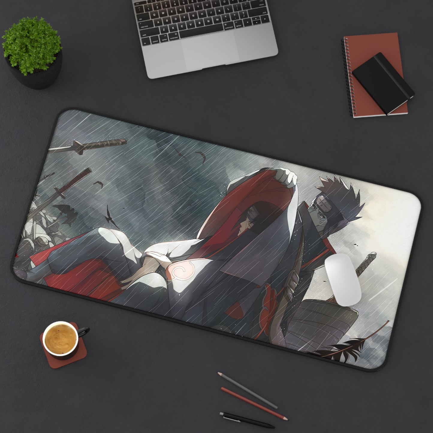 Anime Themed Desk Mat - Kakashi and Itachi Design