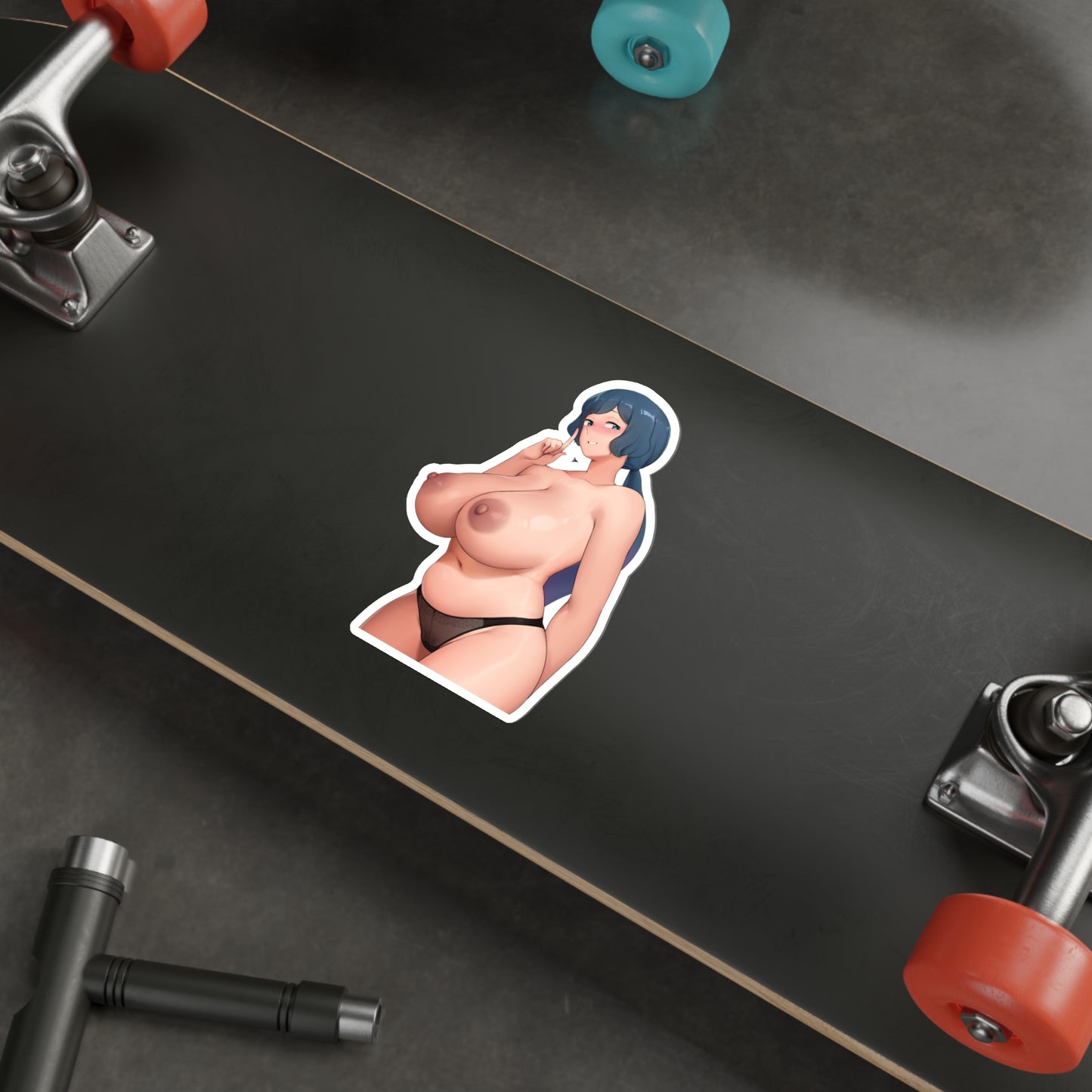 Gundam Rinko Iori Nude Boobs Waterproof Sticker - Ecchi Vinyl Decal - Lewd Anime Sticker