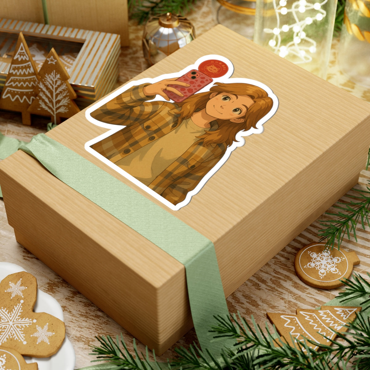 Charming Kiss-Cut Stickers for Selfie Lovers, Fun Planner Decor, Gift for Teens, Cute Aesthetic Stickers, Personalized Skating Accessories