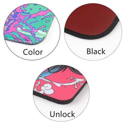 Custom Large Mousepads Deskmats | DIY mouse pads with Black edges, Colored edges, unlock edges | customize your office mousepad for gamers