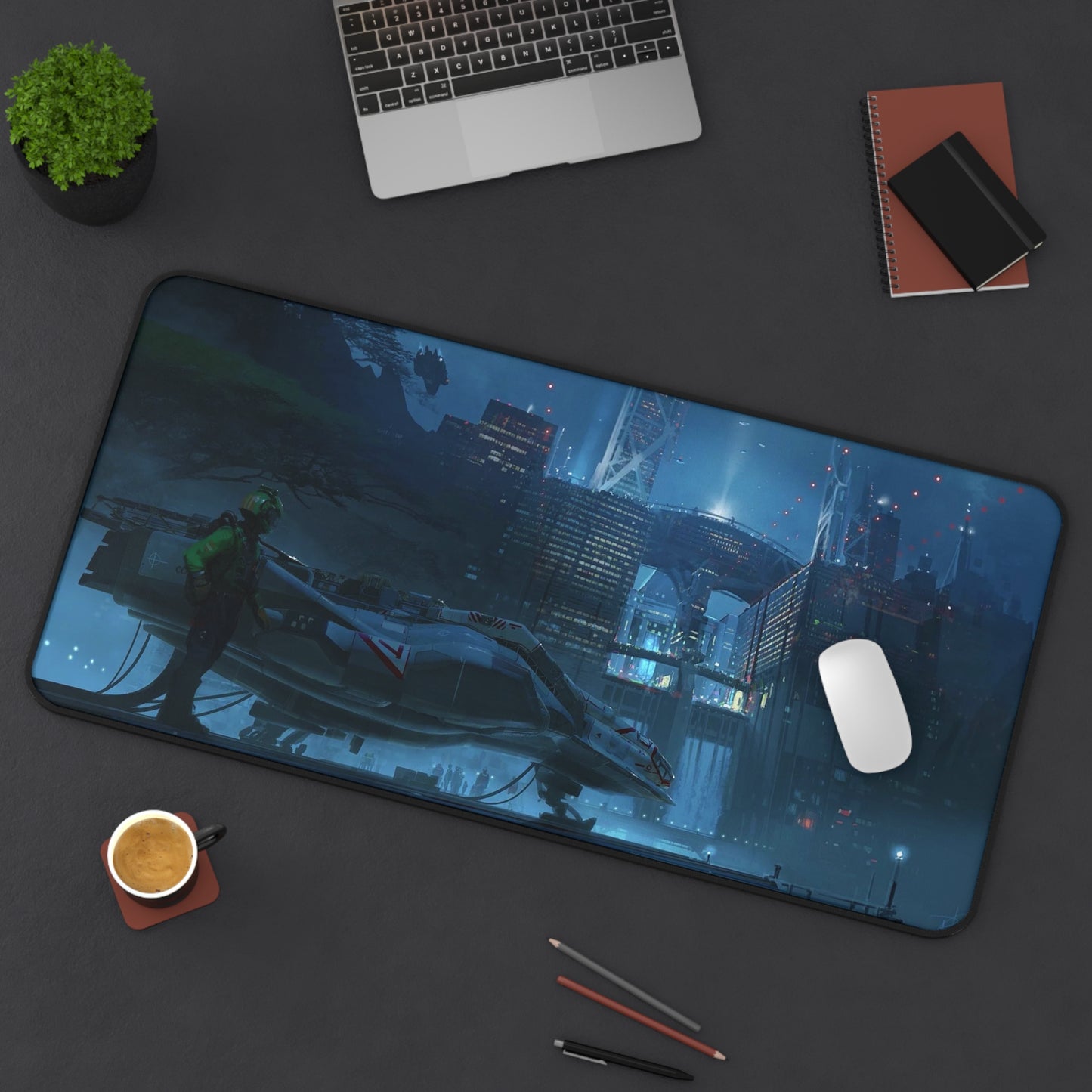 Starfield Mousepad - Bay Concept Art - XXL Gaming Desk Mat - Non Slip Gamer Playmat