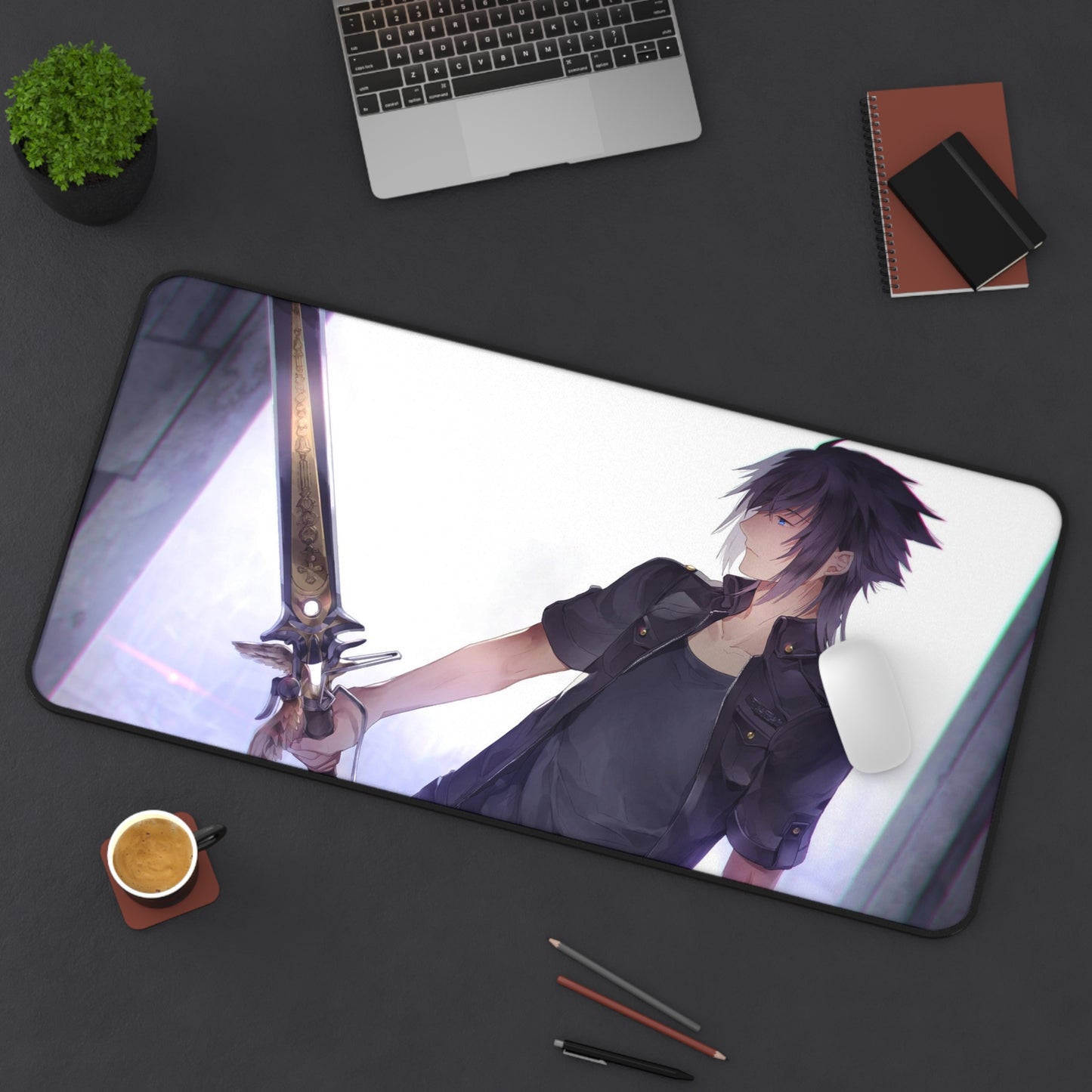 Final Fantasy 15 Noctis Desk Mat - FFXV Gaming Mousepad - XXL Non Slip Playmat