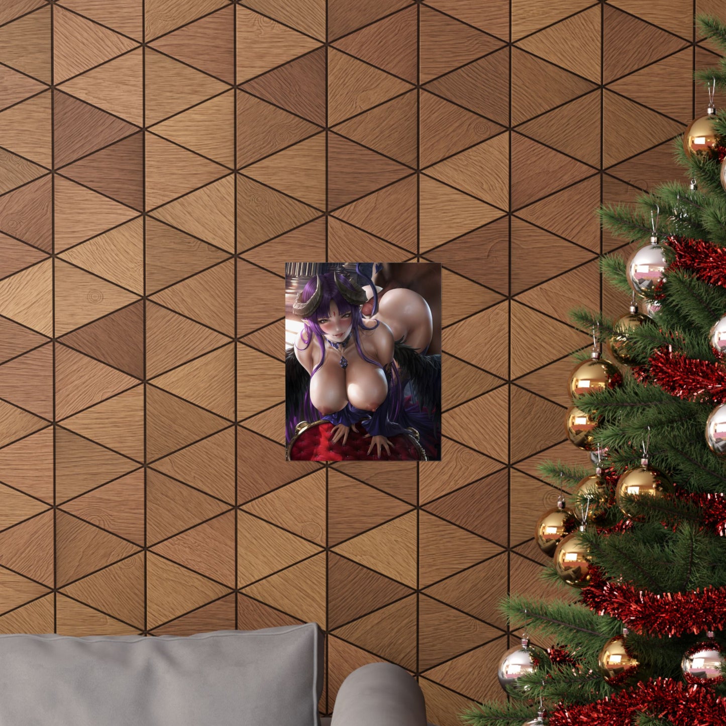 Mystical Demoness Matte Vertical Poster - Perfect for Fantasy Art Lovers