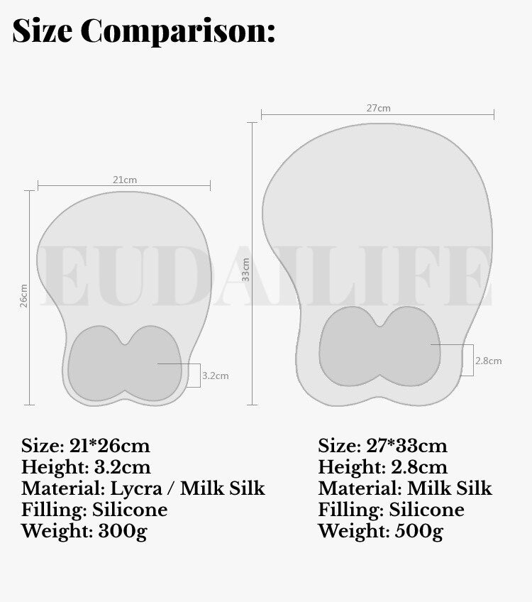 Kaguya-sama Love Is War Shinomiya 3D Hand Wrist Rest Mouse Pad Mousepad Silicone Breast Oppai Soft Gaming Mouse Mat Office Work