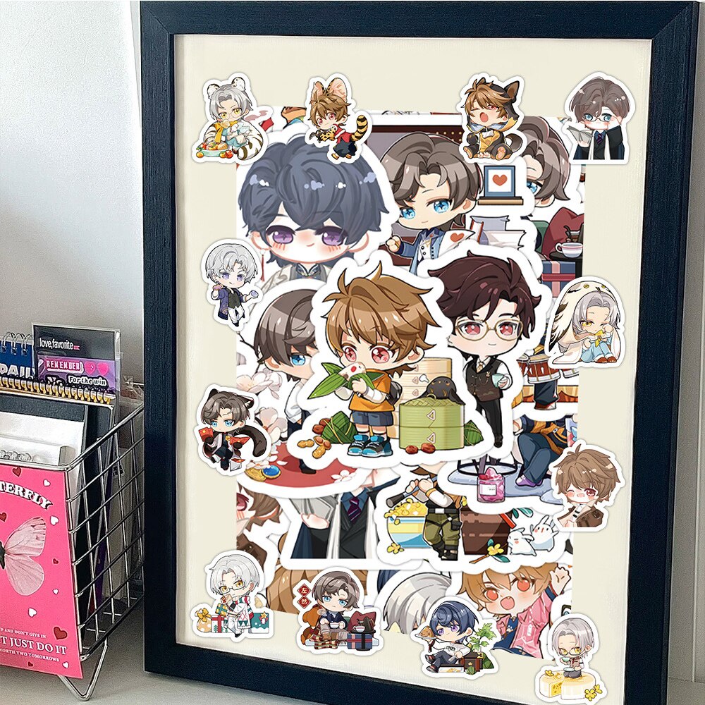 Lot de 10/30/63 autocollants de dessin animé Tears of Themis, étiquette Kawaii décorative, pour scrapbooking, ordinateur portable, papeterie, mignon, DIY bricolage