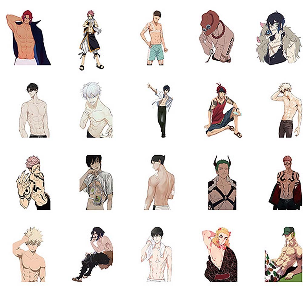 Lot de 10/60 autocollants de graffitis à faire soi-même, dessin animé, homme musclé, scrapbooking, skateboard, bagages, téléphone, ordinateur portable, décoration murale