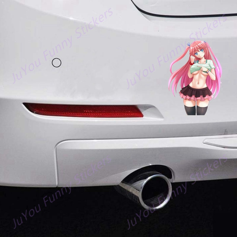 Autocollant de fille sexy anime | Autocollants de fille anime en bikini | Autocollants de maillot de bain sexy | Autocollants de voiture sous-vêtements décalcomanie anime mignon accessoires de voiture décoration