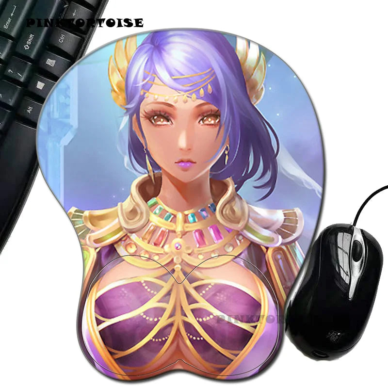 Anime COMPUT MOUS Anime Mousepad Jose Porla mousepad Wrist Rest Big soft Breast 3D Gaming Environmental Silicon Mouse Pad