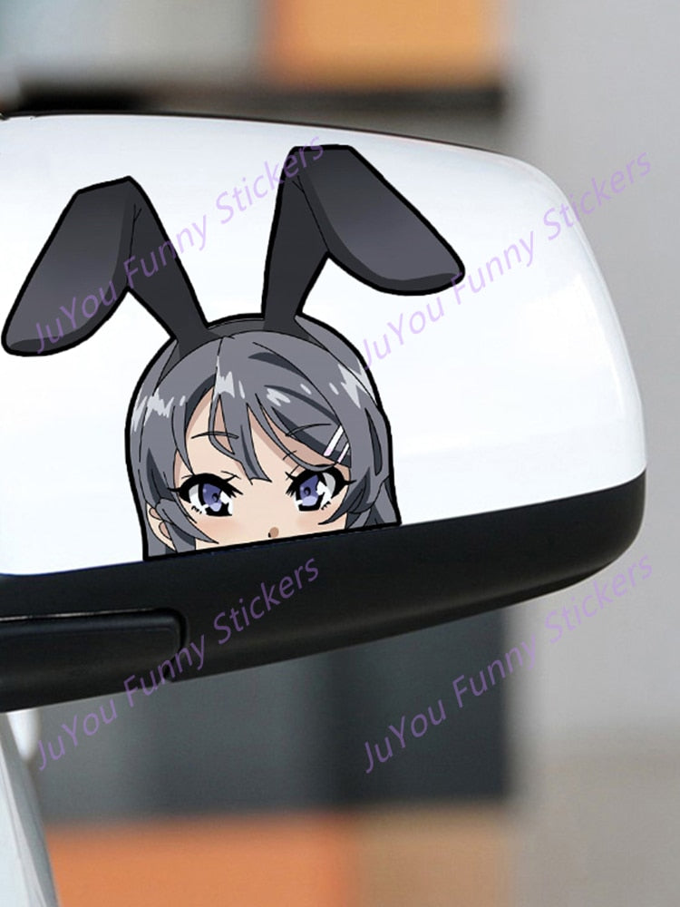 Autocollants de fille sexy anime | Autocollants de fille anime Bikin | Autocollants de maillot de bain sexy | Autocollants de voiture sous-vêtements décalcomanie anime mignon accessoires de voiture décoration