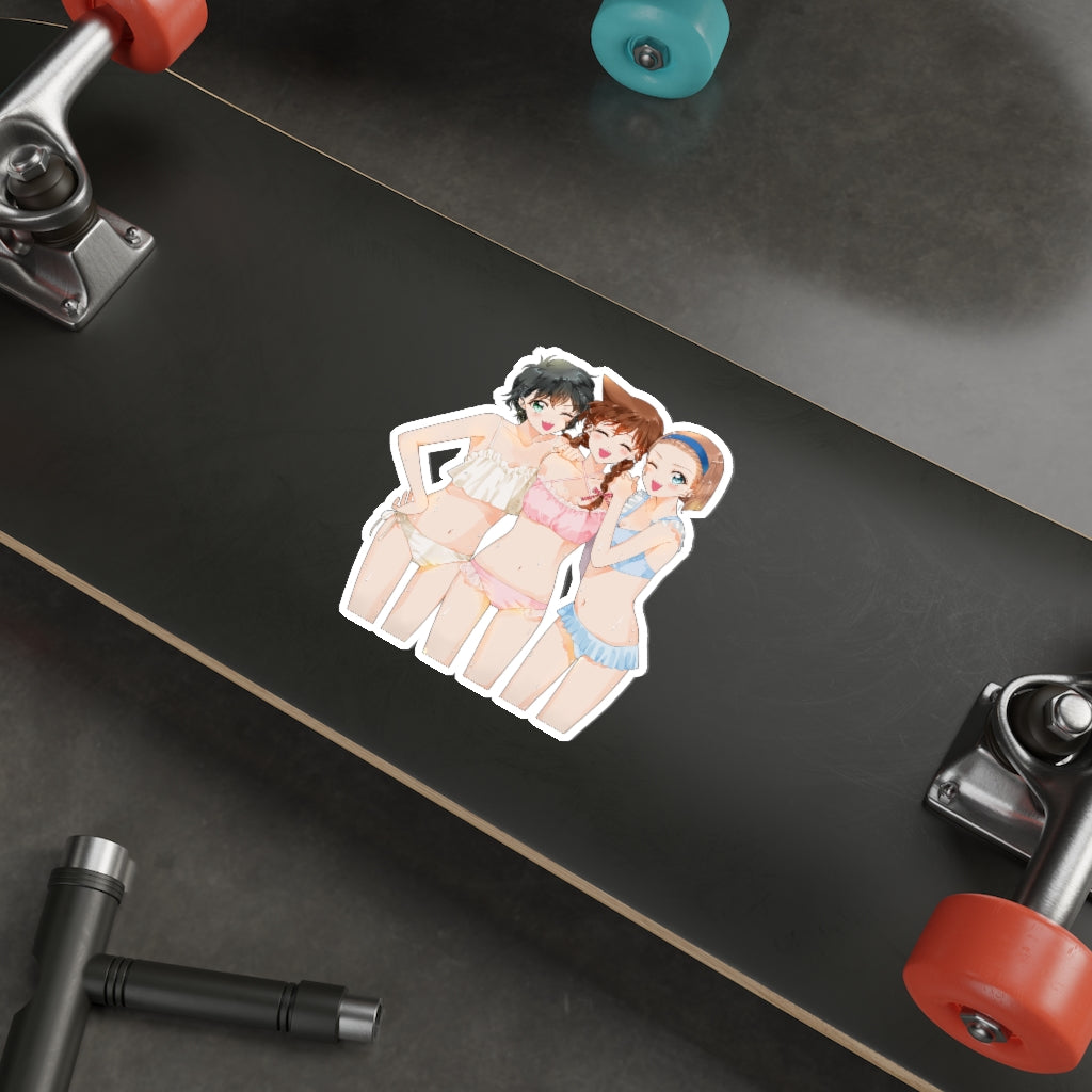 Autocollant imperméable sexy en bikini détective Conan Case Closed - Autocollant en vinyle Ecchi