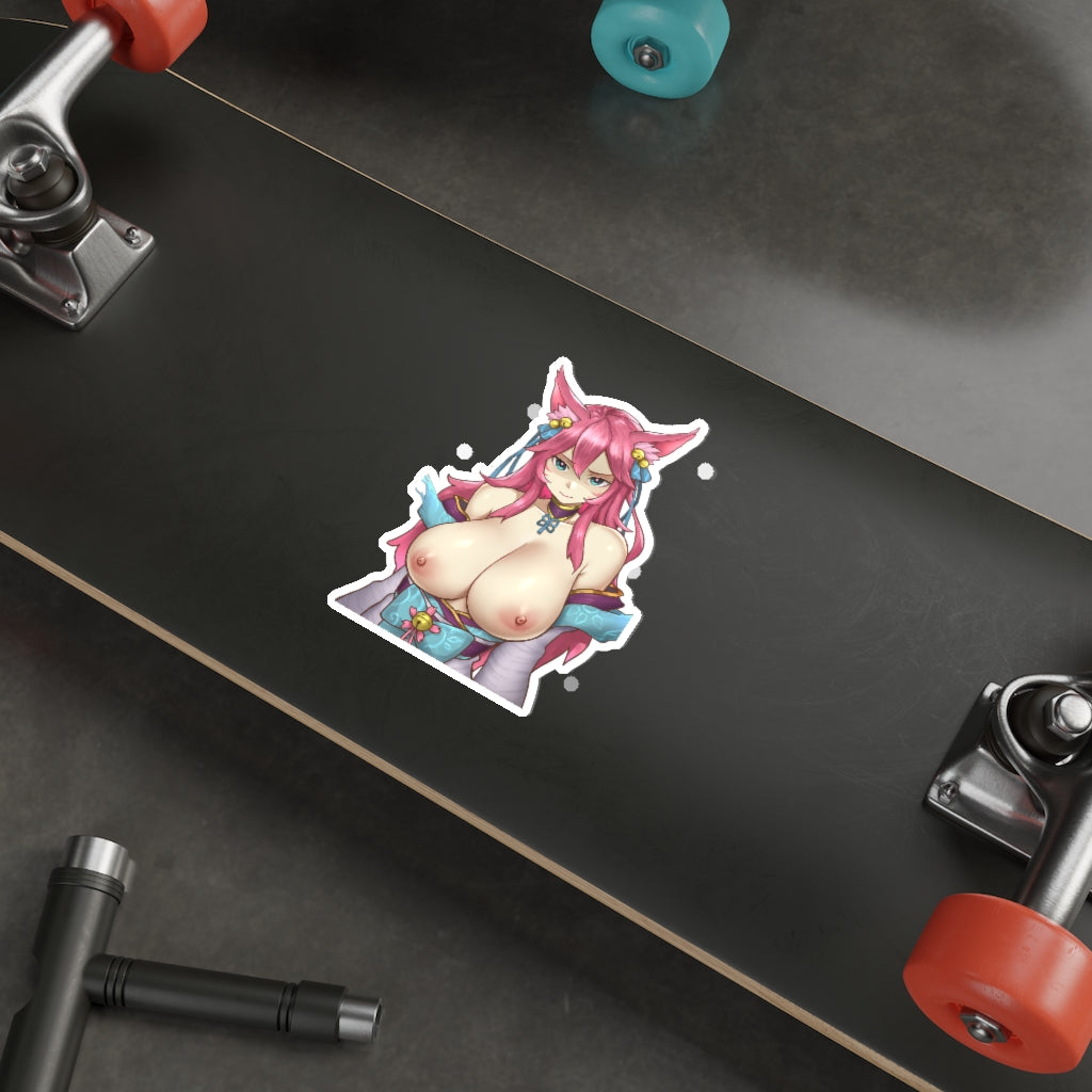 Nude Boobs Spirit Blossom Ahri League of Legends Waterproof Sticker - Ecchi Vinyl Decal
