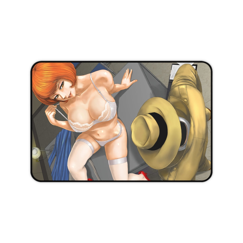 Sexy Lingerie Fujiko Mine Lupin III and Kouchi Zenigata Desk Mat - Ani K-Minded Sexy Lingerie Fujiko Mine Lupin III and Kouchi Zenigata Desk Mat - Ani K-Minded