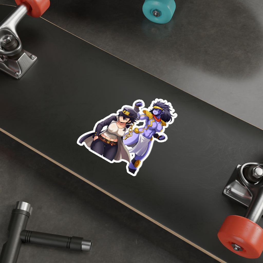 JoJo Female Jotaro Kujo and Star Platinum Waterproof Sticker - Ecchi Vinyl Decal