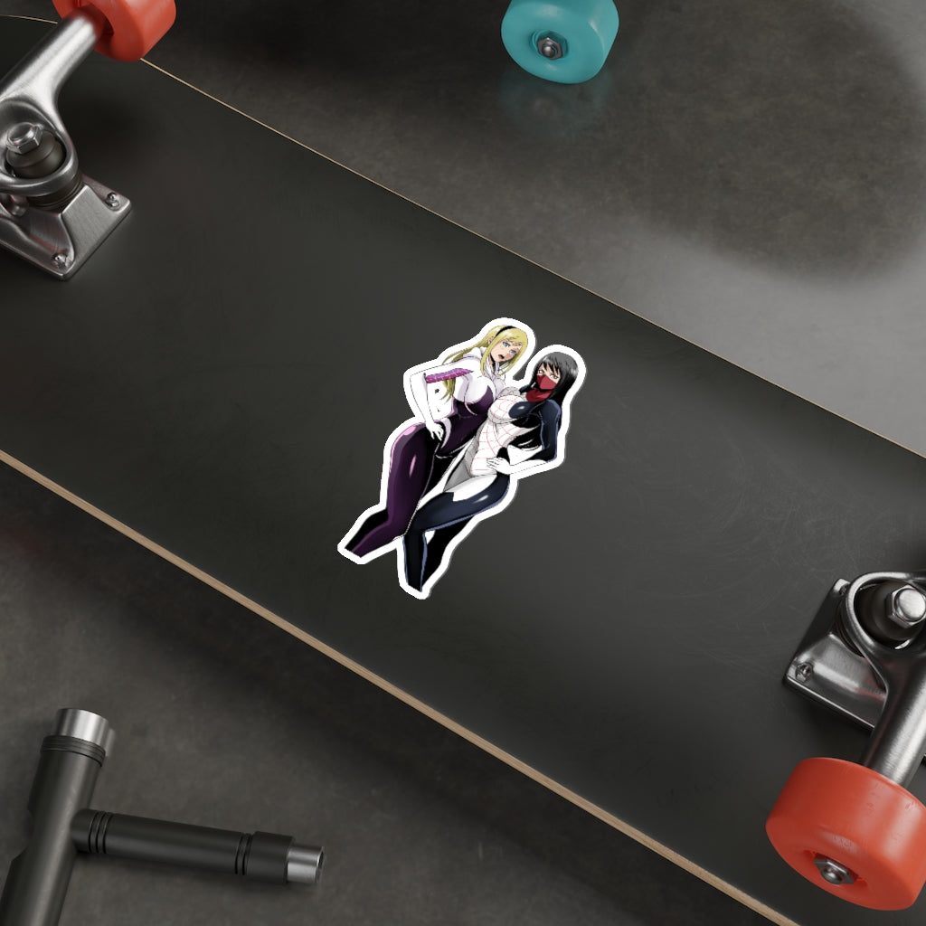 Sexy Spider Girls Waterproof Sticker - Ecchi Vinyl Decal