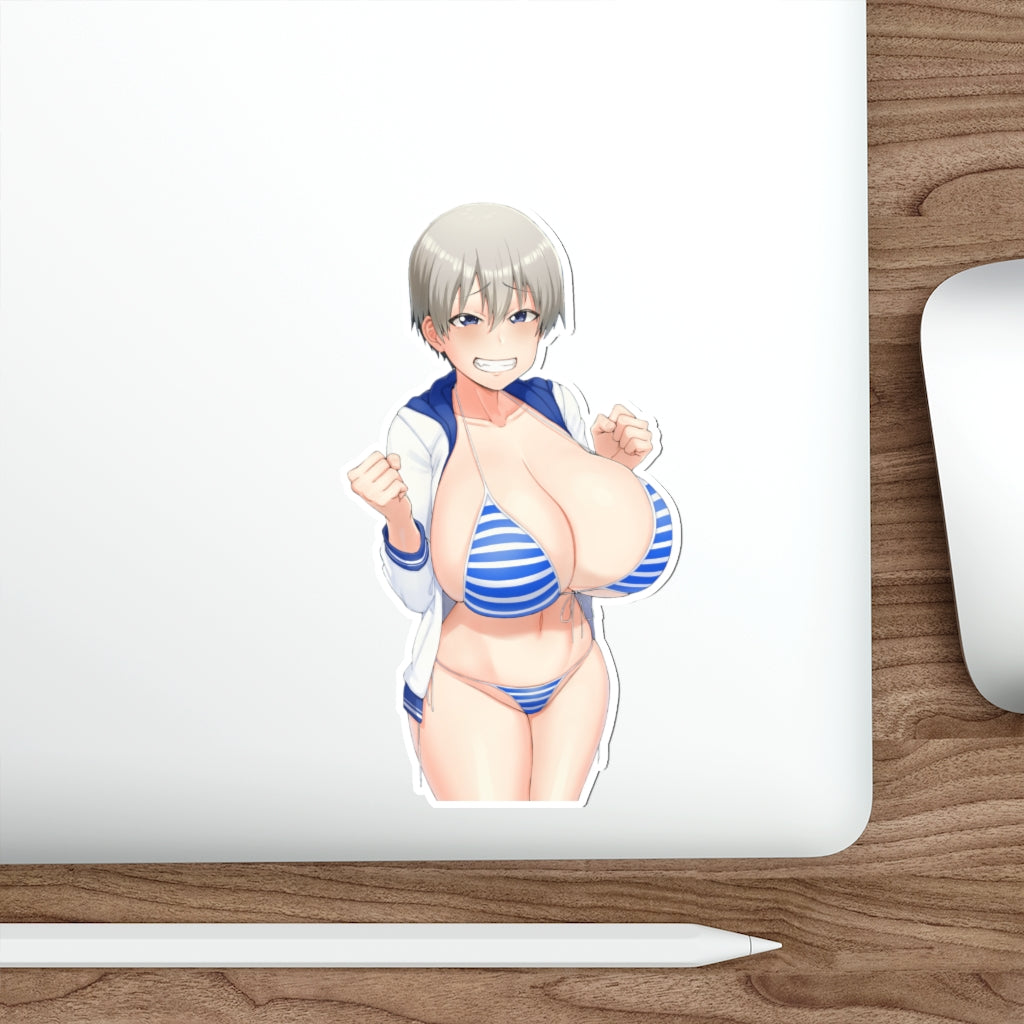 Huge Boobs Uzaki Chan Waterproof Sticker - Ecchi Vinyl Decal – K-Minded