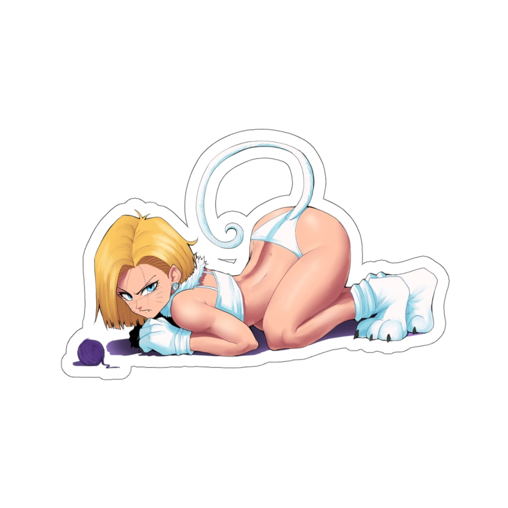 Dragon Ball Z Waterproof Sticker - Android 18 Neko Cat Girl Ecchi Viny –  K-Minded