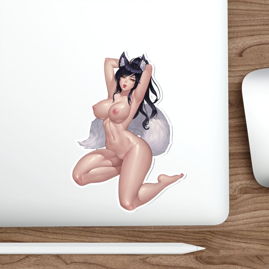 Nude Ahri League of Legends Hentai Waterproof Sticker - Ecchi Vinyl De –  K-Minded