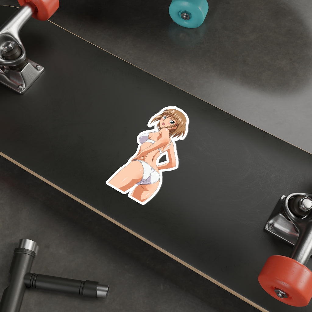 Autocollant imperméable en vinyle pour bikini sexy Agent Aika - Autocollant en vinyle Ecchi