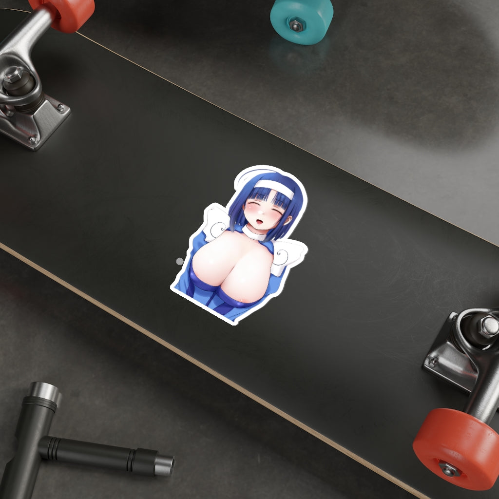 Big Boobs Kannazuki Aoi Twin Angel Waterproof Sticker - Ecchi Vinyl Decal