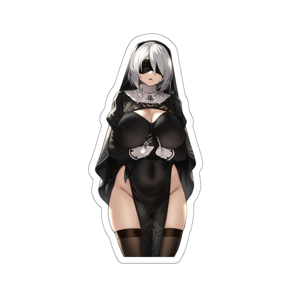 Sexy Nun Big Boobs 2B Waterproof Sticker - Nier Automata Ecchi Vinyl C –  K-Minded