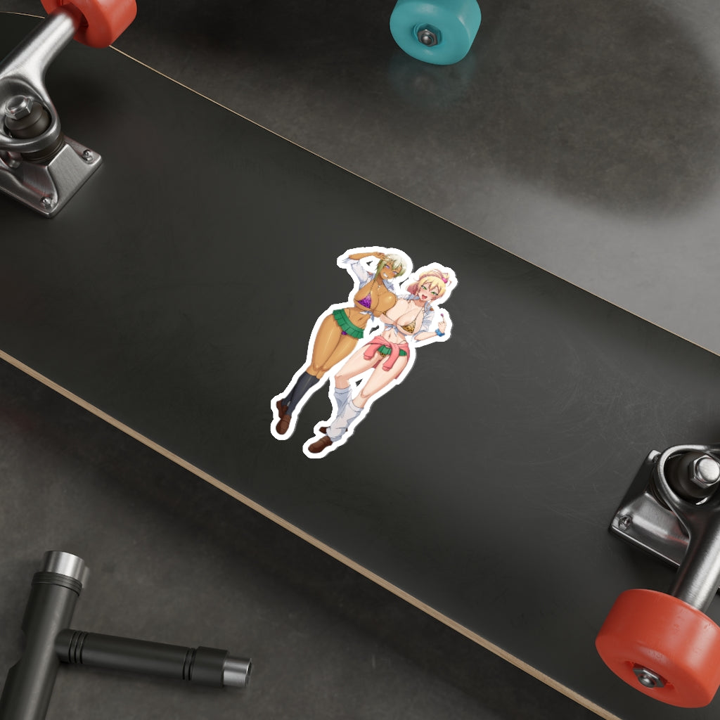 Autocollant imperméable en vinyle Ecchi pour bikini épais Yame Yukana et Honjou Ranko Ma première petite amie est une fille