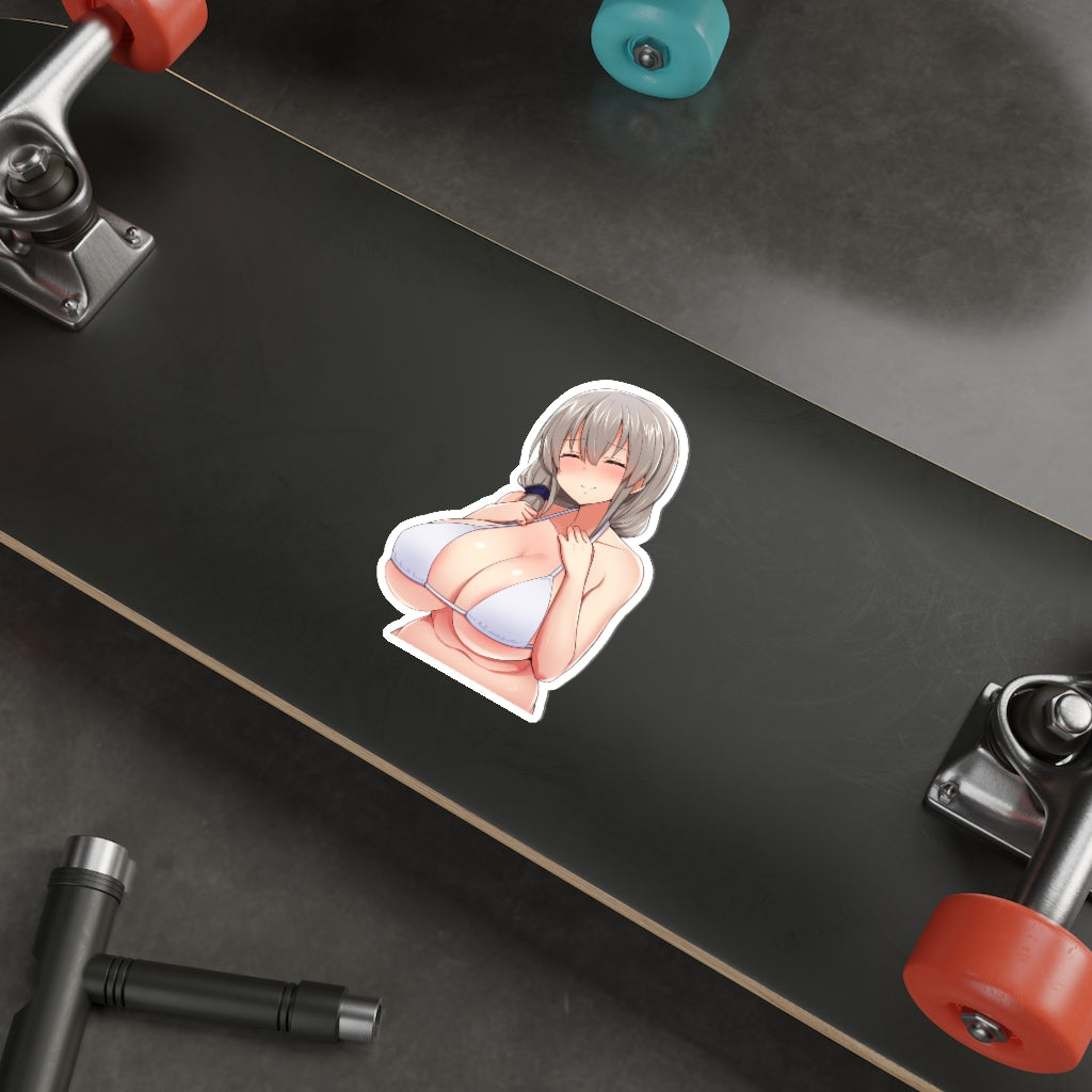 Bikini Tits Uzaki Tsuki Waterproof Sticker - Ecchi Vinyl Decal