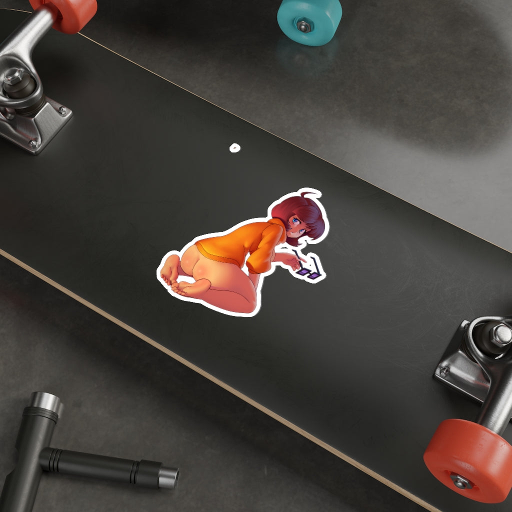 Autocollant imperméable à l'eau Velma Scooby Doo avec les fesses nues - Décalcomanie en vinyle Ecchi