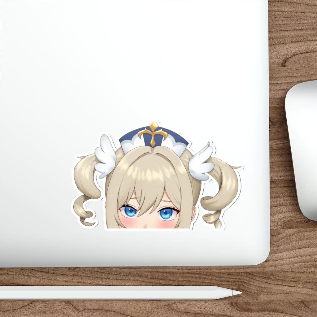 Genshin Impact Barbara Peeker Sticker - Anime Peeker Car Decal
