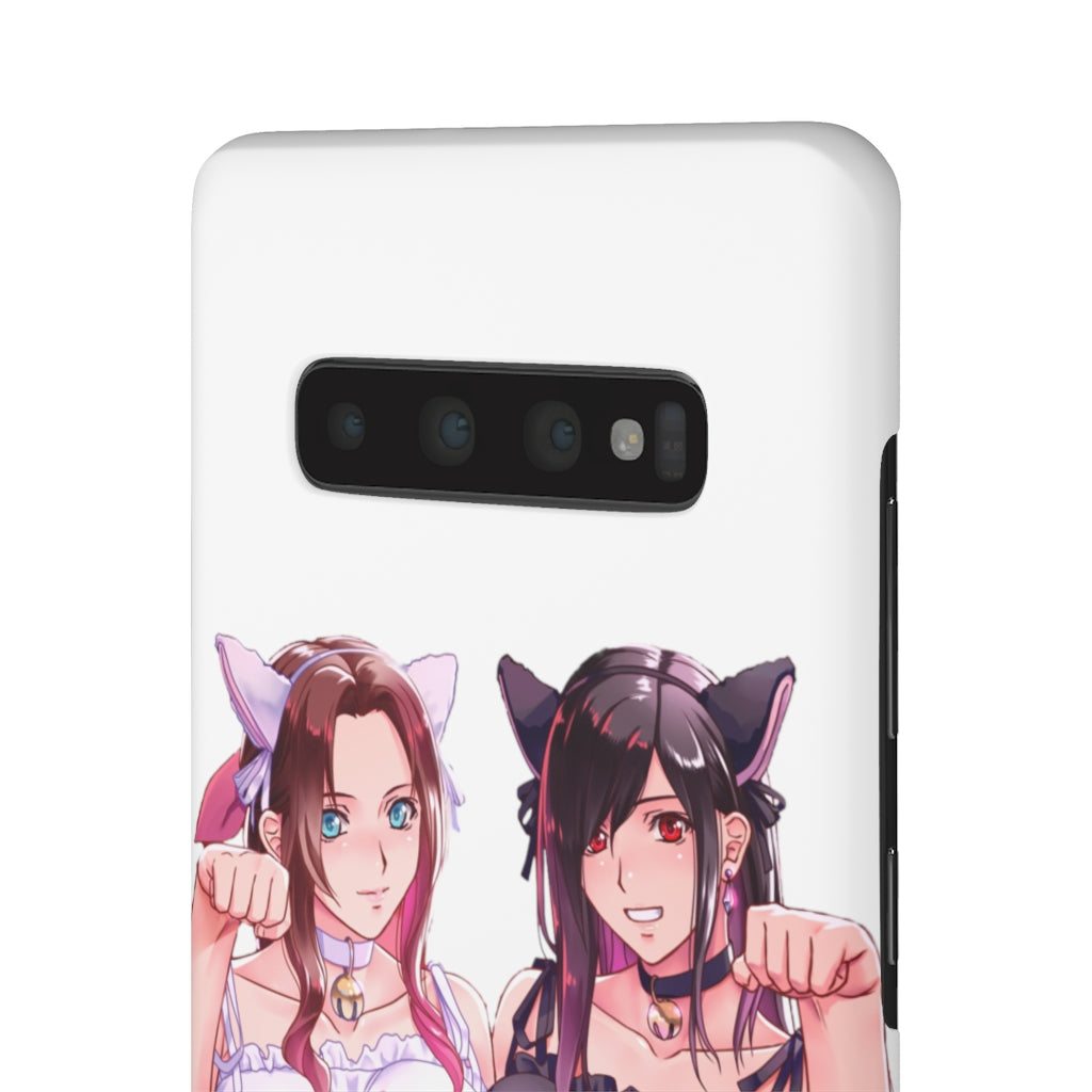 Coque de téléphone Tifa et Aerith Anime - Final Fantasy Kawaii Aesthetic Snap Case
