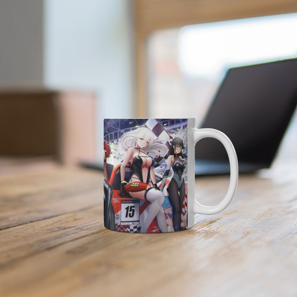 Azur Lane Sexy Racing Grid Girls Mug 11oz