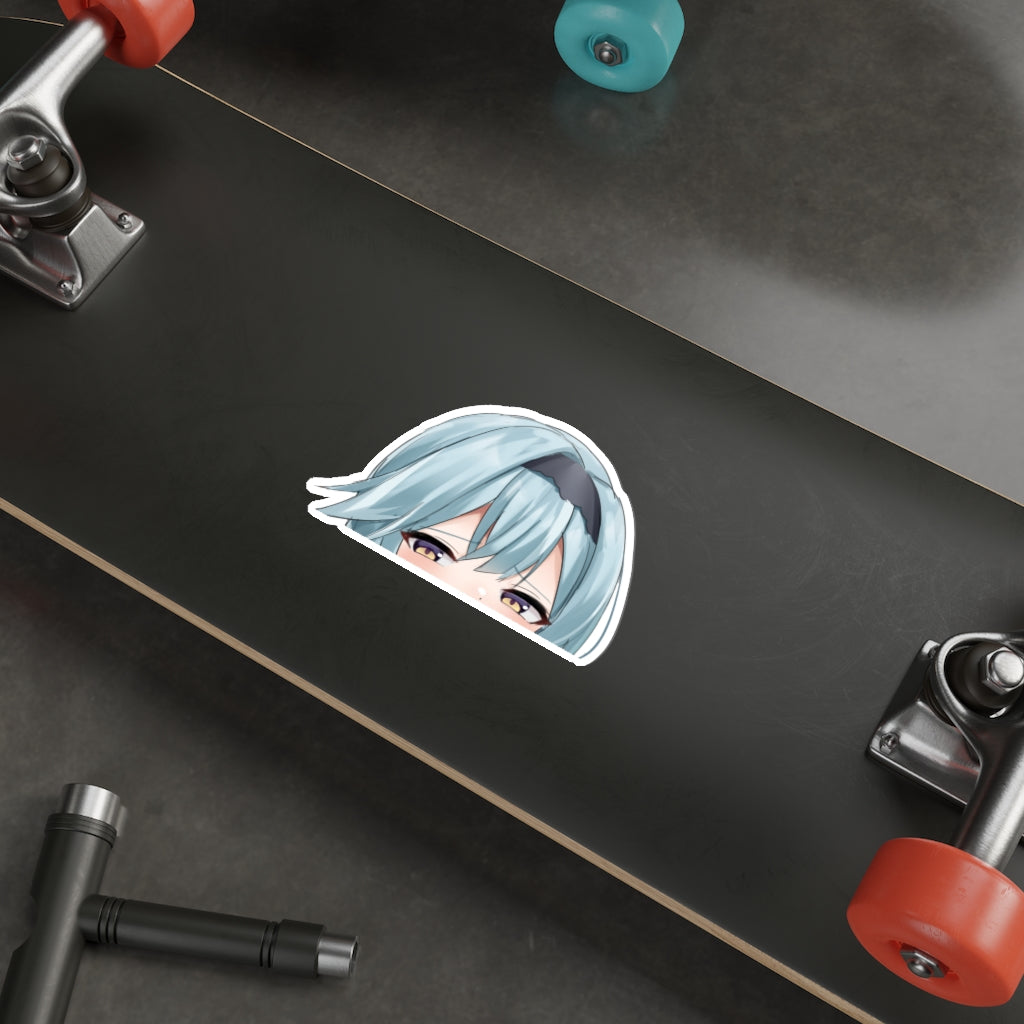 Genshin Impact Eula Peeker Sticker - Anime Peeker Car Decal