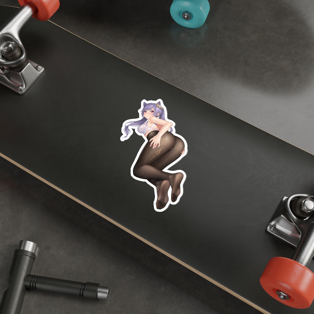 Genshin Impact Keqing Thick Ass Waterproof Sticker Decal