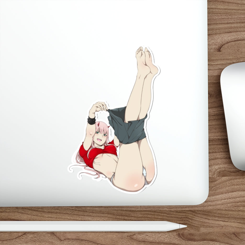 Zero Two Waterproof Sticker - Darling in the Franxx Ecchi Decal – K-Minded