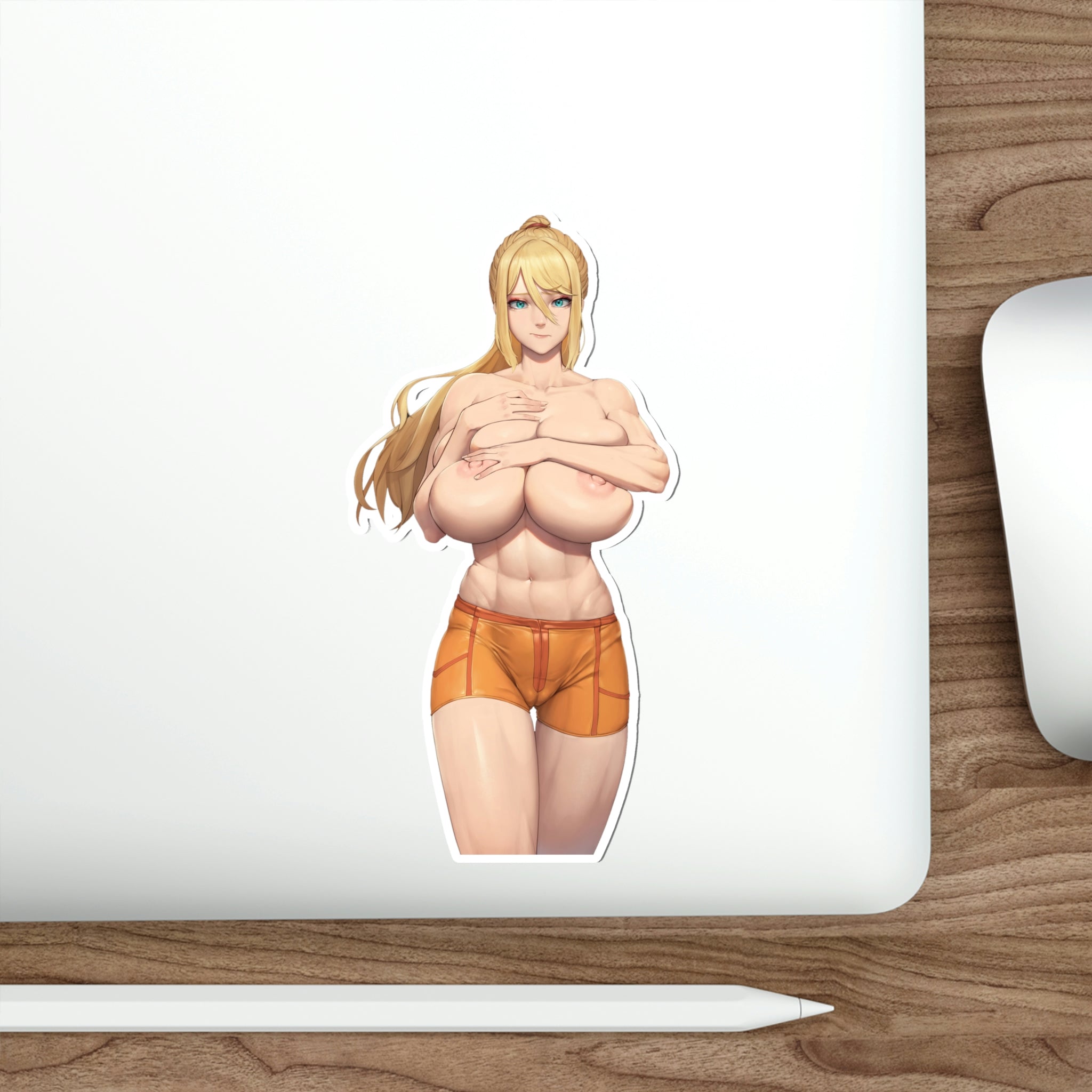 Huge Boobs Samus Topless Metroid Waterproof Sticker - Ecchi Vinyl Deca –  K-Minded