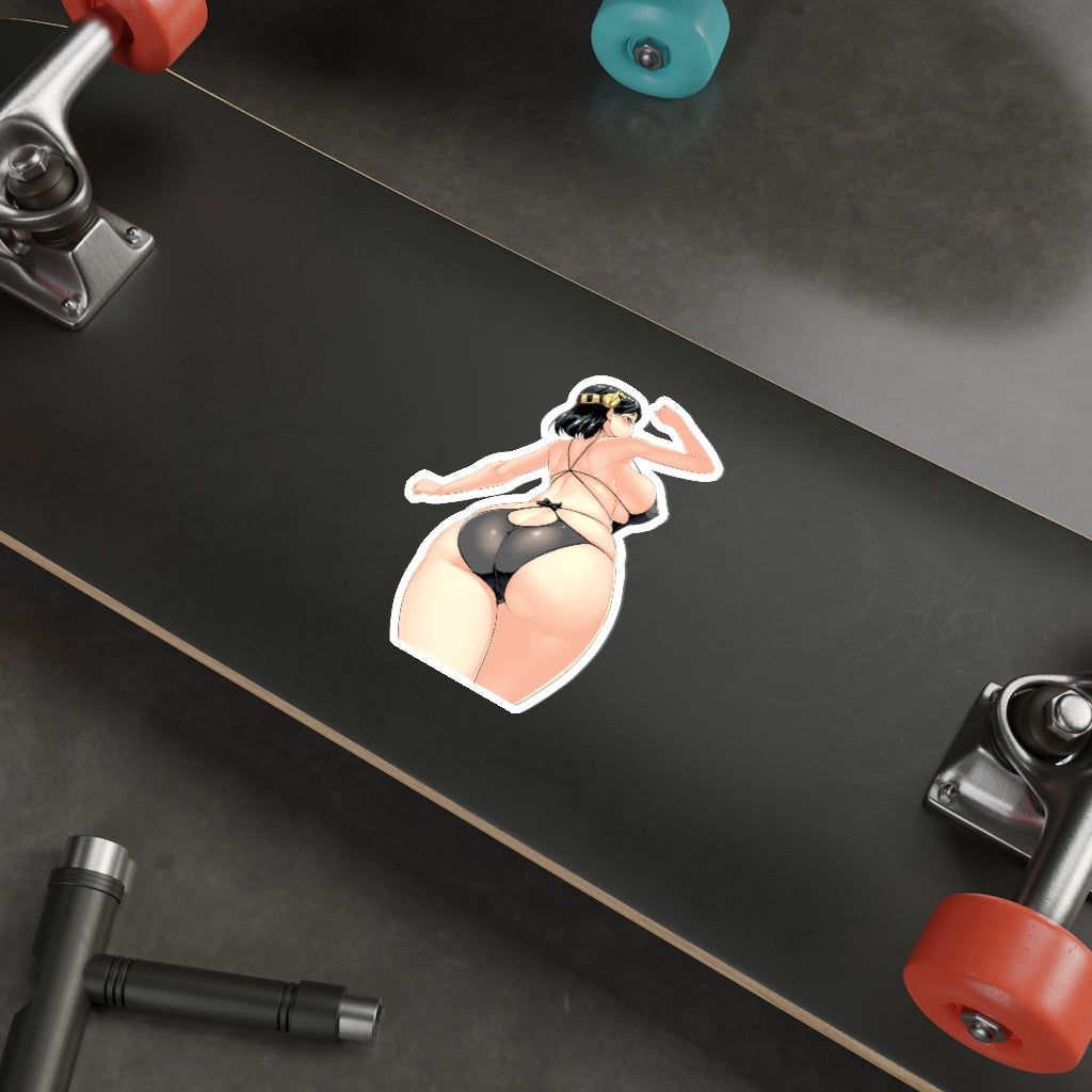 Autocollant imperméable en vinyle Ecchi de la collection Kantai de maillot de bain sexy Kirishima