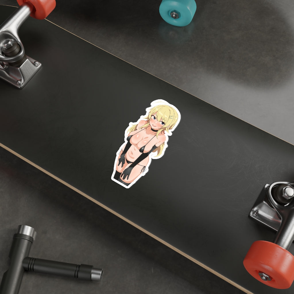 Autocollant imperméable Hachimiya Meguru Idolmaster Bikini - Autocollant en vinyle Ecchi