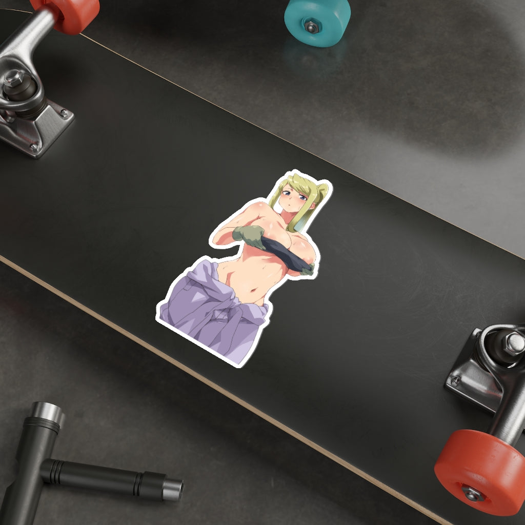 Full Metal Alchemist Waterproof Sticker - Big Boobs Winry Ecchi Vinyl Anime Car Decal
