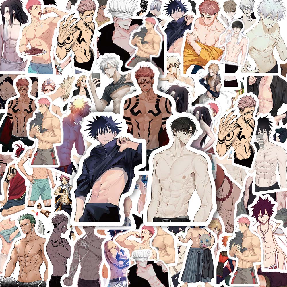 10/60pcs Cartoon Anime Muscle Man DIY Graffiti Stickers Pack Scrapbook –  K-Minded