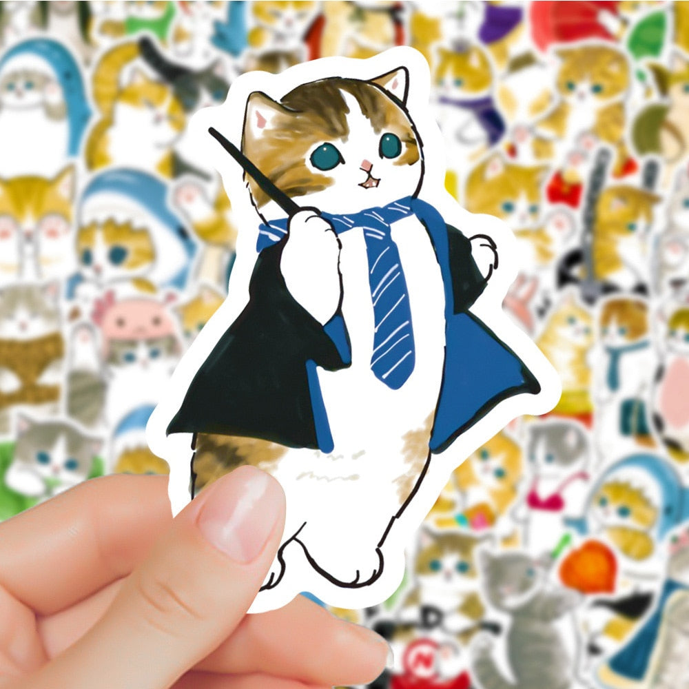 Cat Stickers, 50 Pcs