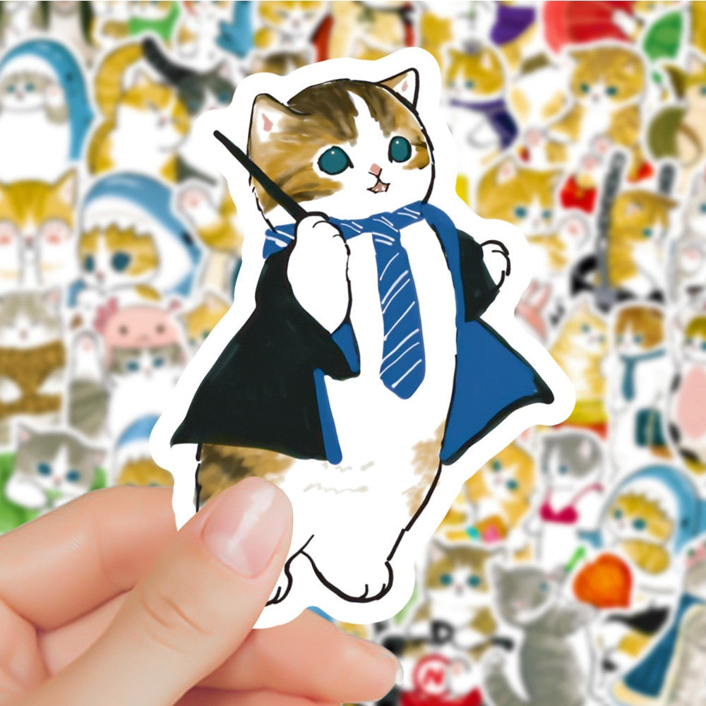 50Pcs Funny Cat Stickers - Wholesale Stickers