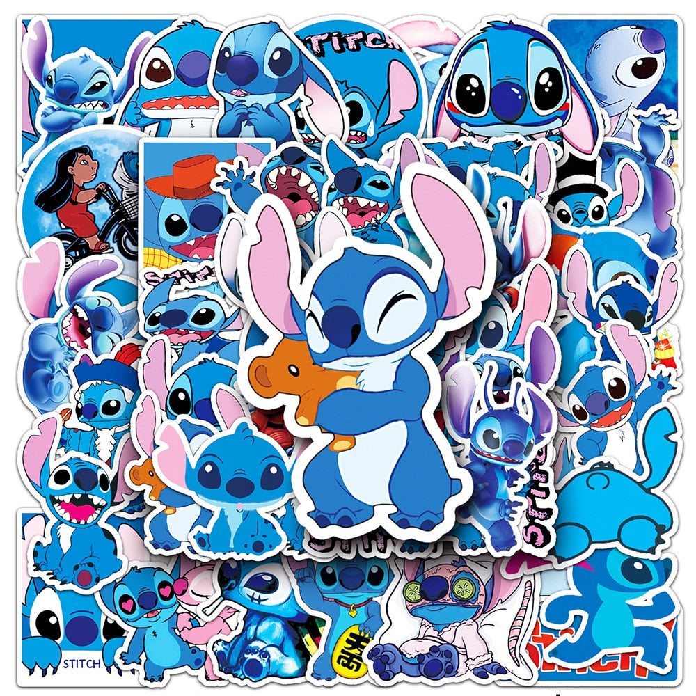 10/30/50pcs Cute Disney Stitch Stickers Cartoon Waterproof Decals DIY –  K-Minded