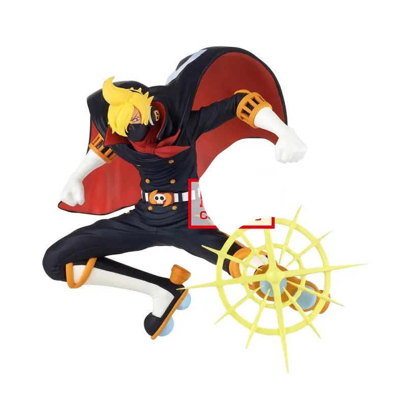 17CM One Piece Figure Vinsmoke Sanji Osoba Mask Anime Action Figure PVC  Battle Record Collection Model Toy