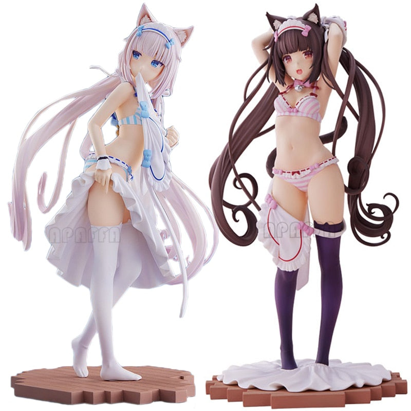 24cm Nekopara Vanilla Chocola Sexy Anime Girl Figure PLUM Nekopara